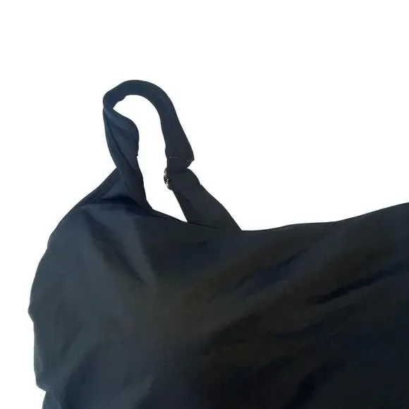 Anne Cole Classic Square Neck One-Piece black 16W - Picture 4 of 11